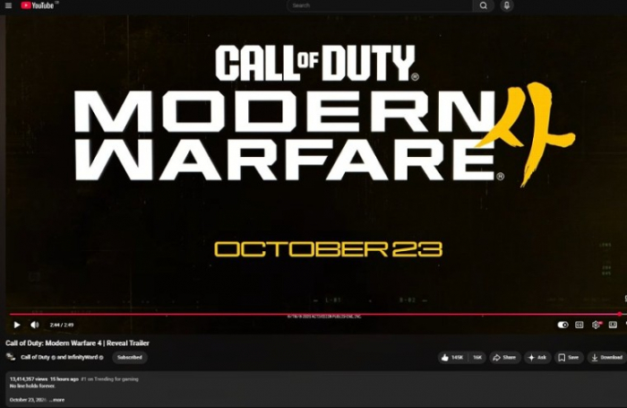 
                Оглушительный триумф: Дебютный трейлер Call of Duty: Modern Warfare 4 разрывает YouTube при минимуме дизлайков
              