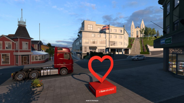 Новые скриншоты из будущего DLC Исландия для Euro Truck Simulator 2 - Акурейри
Новые скриншоты из будущего DLC Исландия для Euro Truck Simulator 2 - Акурейри