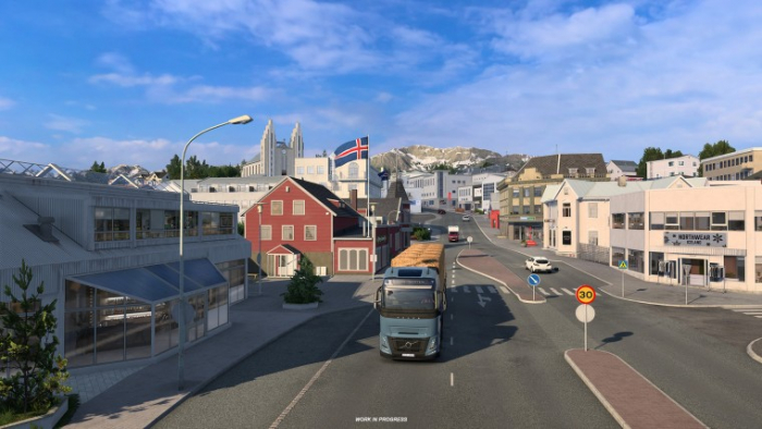 Новые скриншоты из будущего DLC Исландия для Euro Truck Simulator 2 - Акурейри
Новые скриншоты из будущего DLC Исландия для Euro Truck Simulator 2 - Акурейри