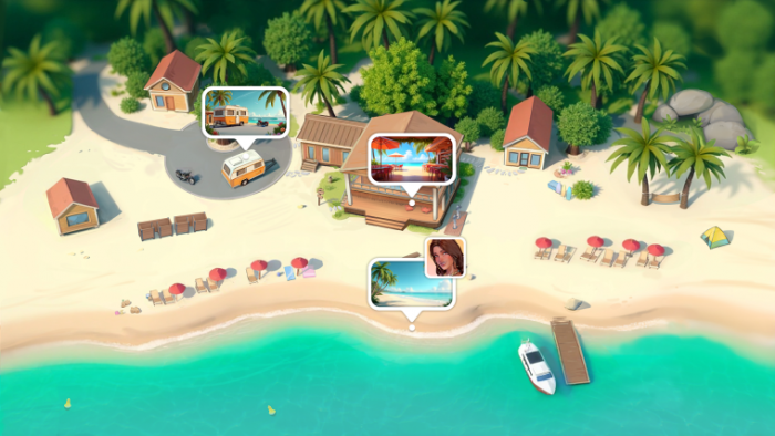 Love or Lust Beach Stories: Взаимодействие с картой
Love or Lust Beach Stories: Взаимодействие с картой
